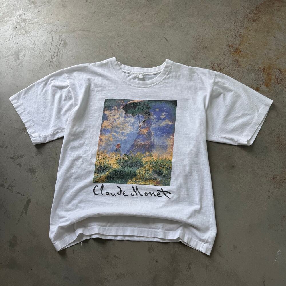 Vintage 90’s Claude Monet The Stroll Art Euro Rare Retro Graphic T-shirt Size L